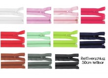 Reißverschluss 5mm - 50cm teilbar